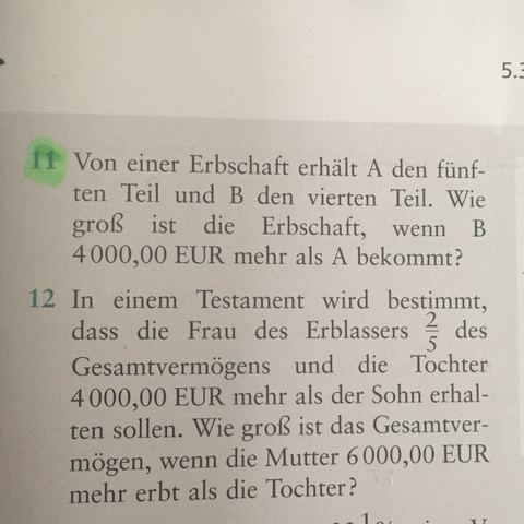 Hier die 2 Aufgaben Danke - (Mathematik, lineare-gleichungen)