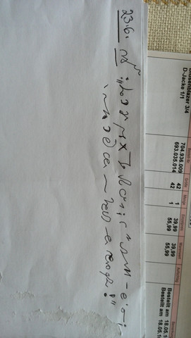 Text - (Uebersetzung, Stenographie)