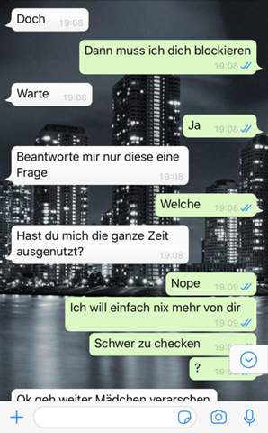 Hallo Leute, meine Ex geht mir sehr auf die Nerven, soll ich sie