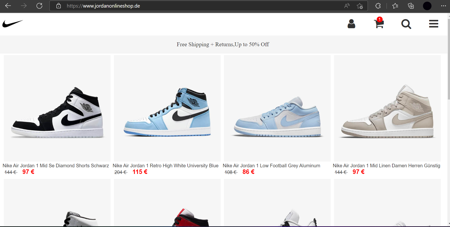 Hallo, weiß jemand ob diese Seite sicher ist? (Webseite, Schuhe, Bestellung)