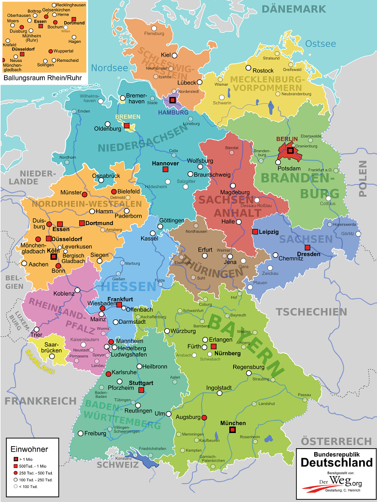 Lernen mit von bundesländer deutschland hauptstadt Kennt ihr