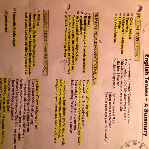 Present Progressive-ing Form - (Schule, Englisch)