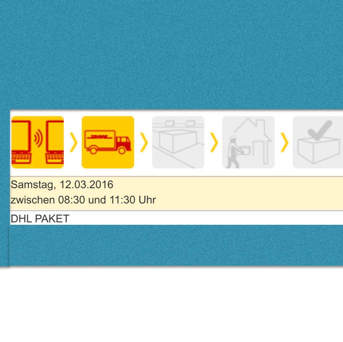 Hallo wird das Paket heute oder kommen? DHL, Shopping)