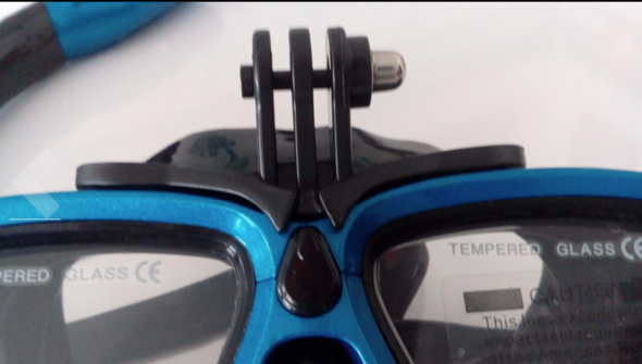 TAUCHERBRILLE MIT GOPRO-Halterung - (Technik, Video, Urlaub)