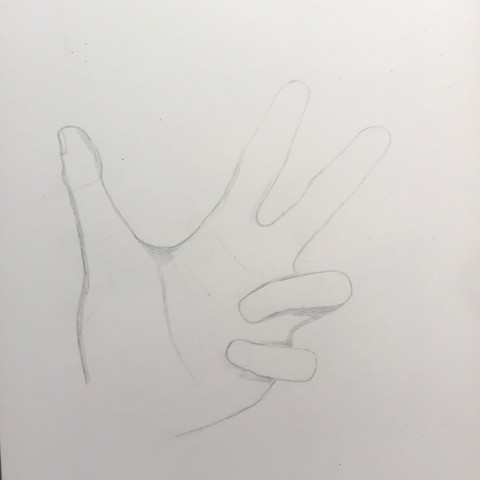 Hand zeichnen in Kunst? (Schule, Mädchen, Frauen)