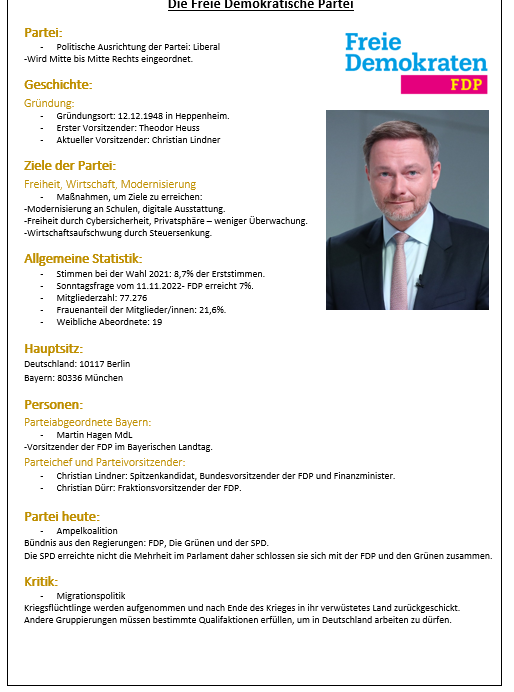 Handout Problem? (Lehrer, Präsentation)