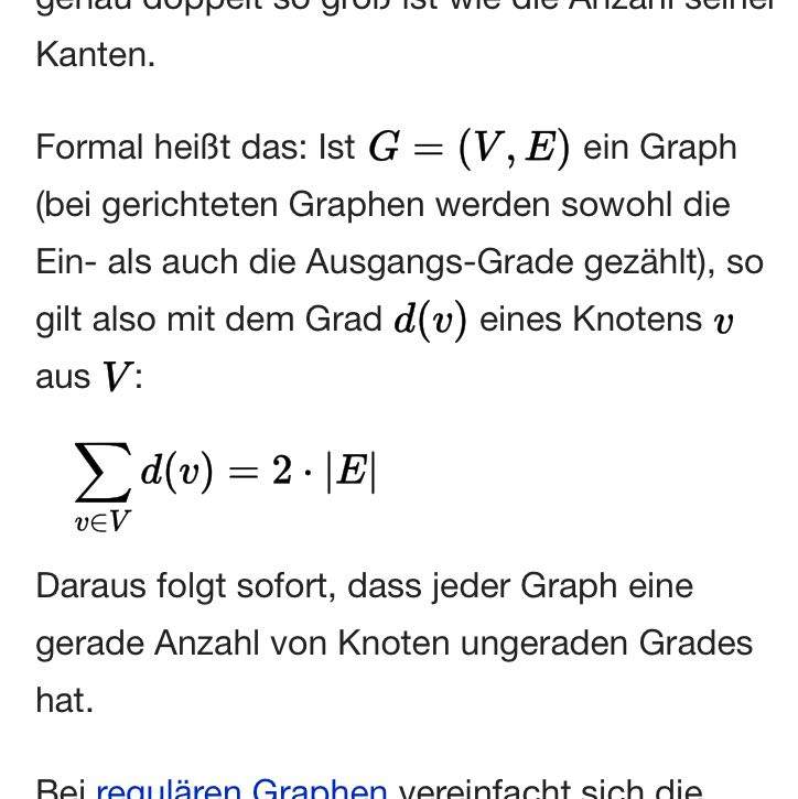 Handschlaglemma -kleines v? (Mathe, rechnen, Algebra)