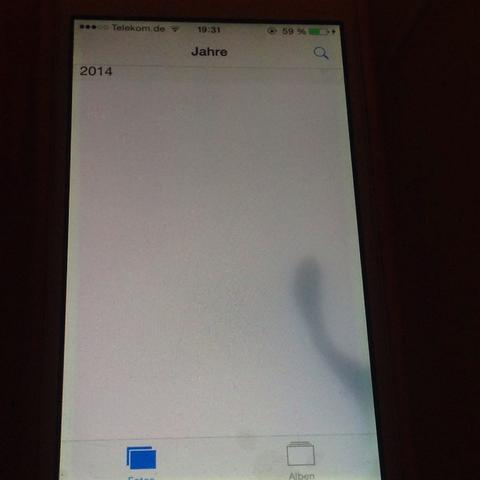 Handy Display Nass Schatten Iphone Touchscreen