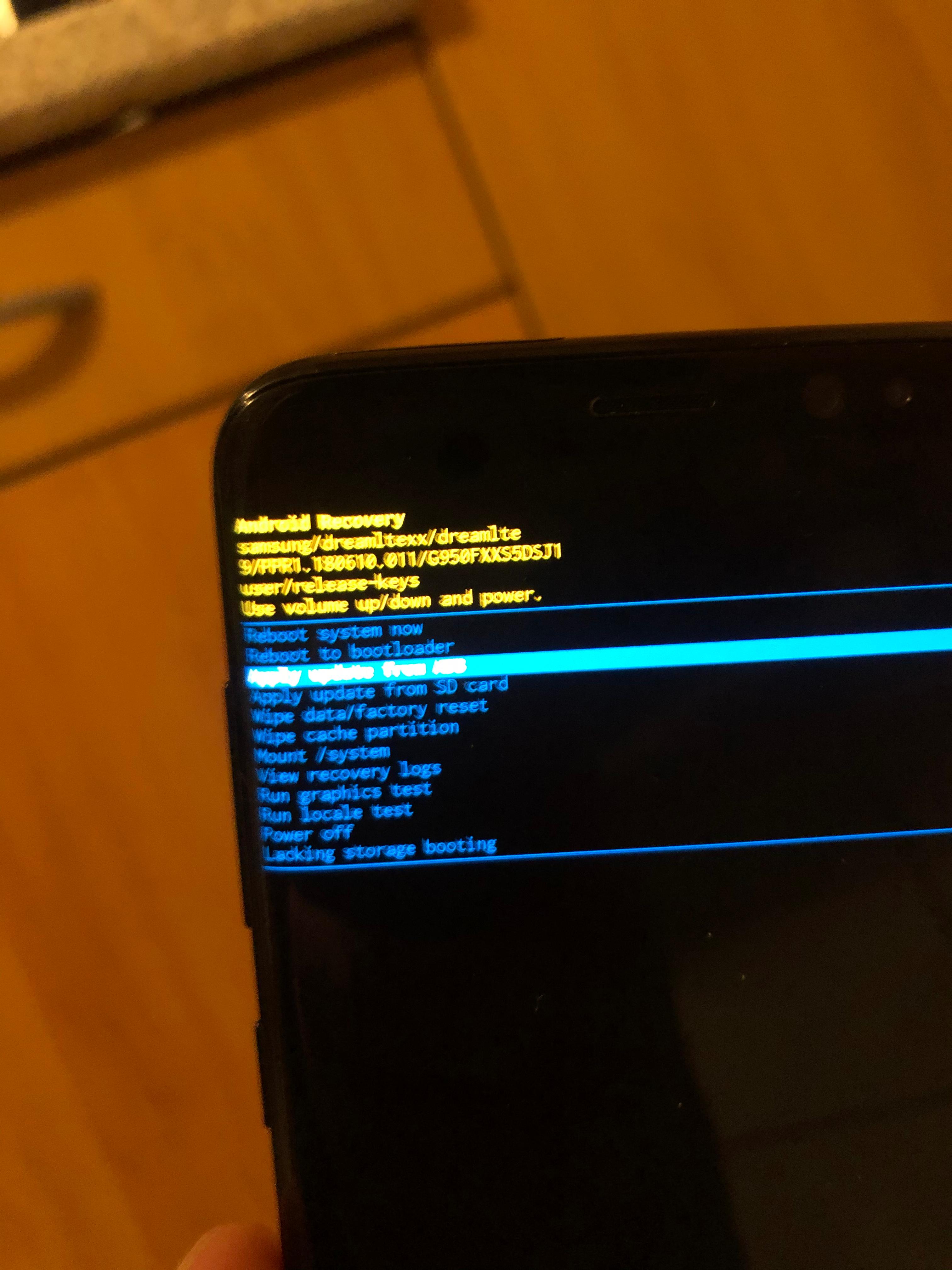 samsung s8 reboot