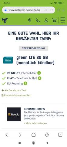 Handy Tarife Mobilcom Debitel Smartphone Handyvertrag Prepaid