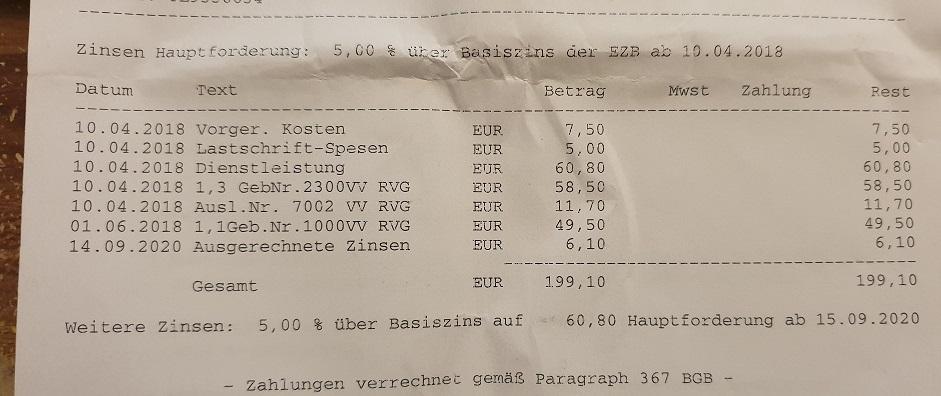 Handys Abbuchung Gescheitert Jetzt Rechnung Inkasso Recht Inkassounternehmen Inkassokosten