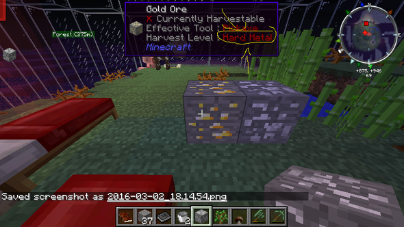 Das Gold Ore - (Minecraft, PC-Spiele, Tinkers Construct)