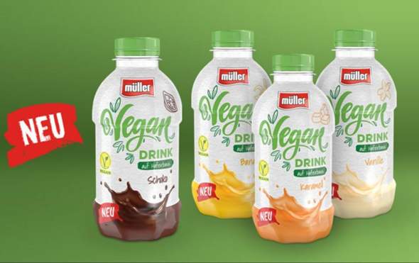 Hast du schon die Vegane Müller Milch Drinks probiert?
