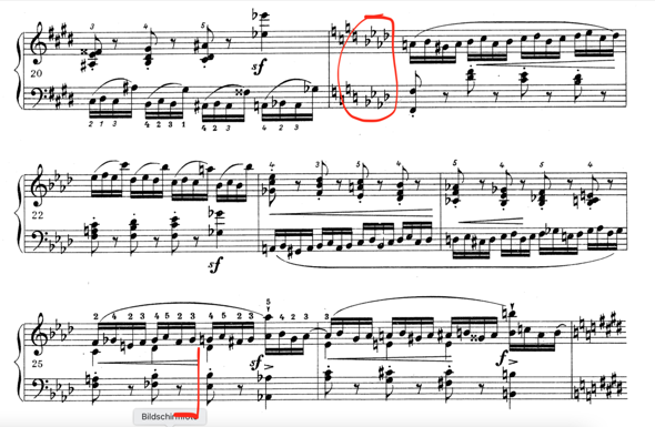 Hat Chopin hier ein Vorzeichen vergessen?