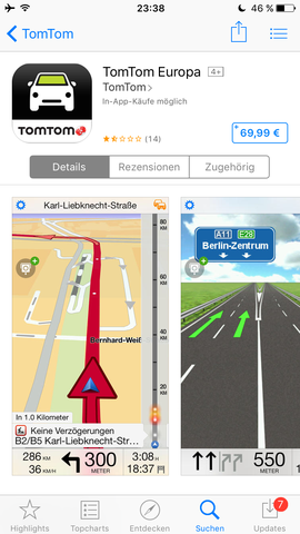 TomTom App - (Handy, iPhone, App)