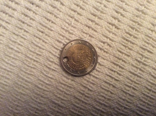 Hier ist ein Bild der Münze - (Fehler, Wert, Euro)