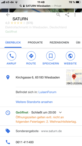 Hat Heute Saturn Geoffnet Oder Nicht Technik Handy Deutschland