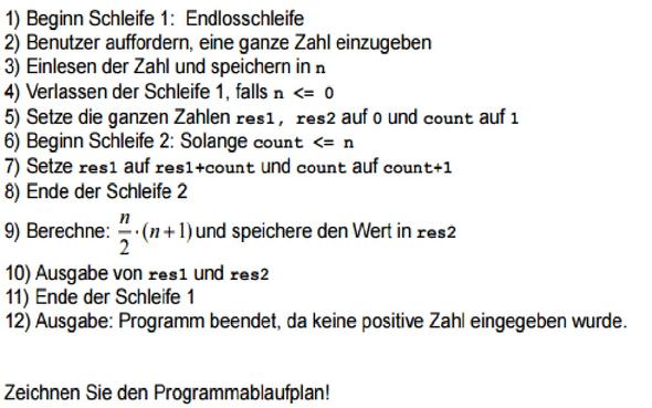 Aufgabe - (Programm, programmieren, IT)