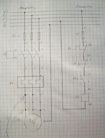 Stromlaufplan In Zusammenhängender Darstellung Stromstoßschaltung