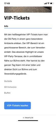 Hat jemand Erfahrungen mit VIP Tickets?