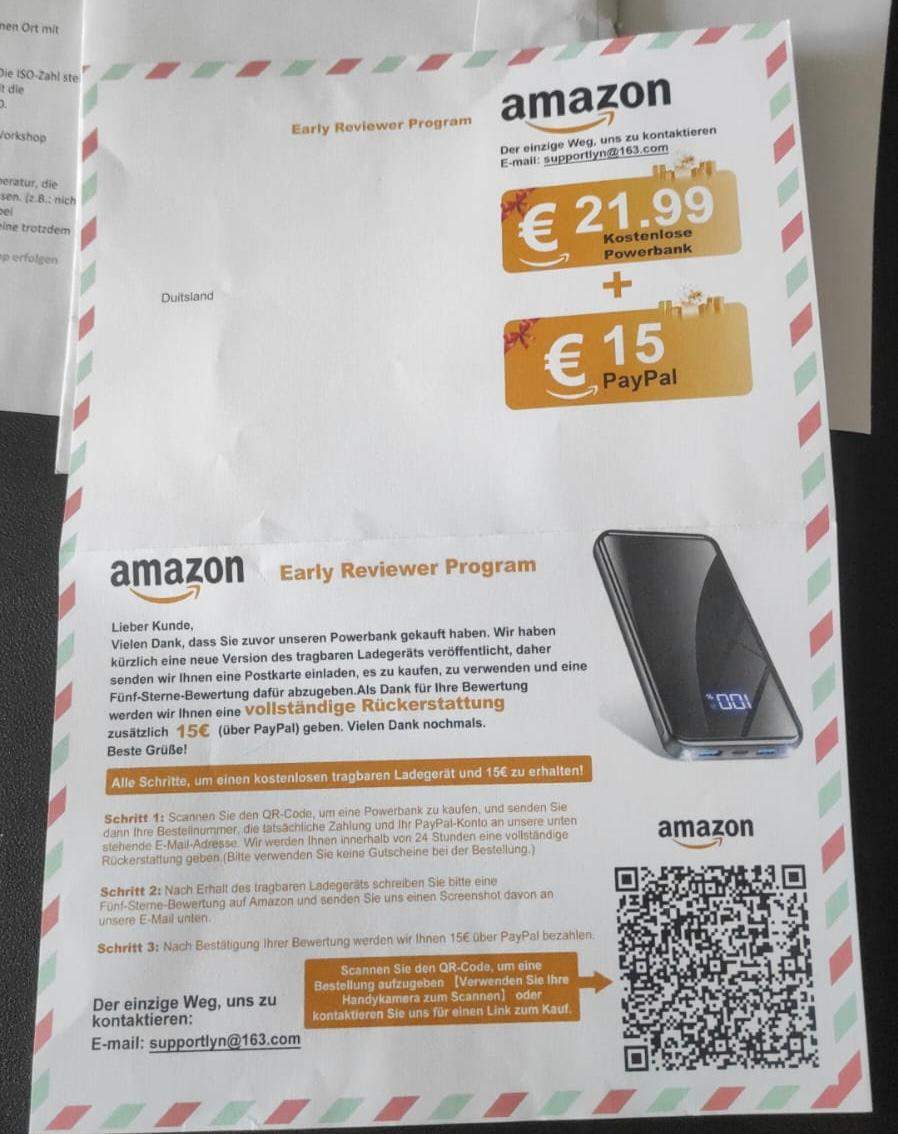 Hat noch jemand so einen komischen Beief erhalten? Das ist