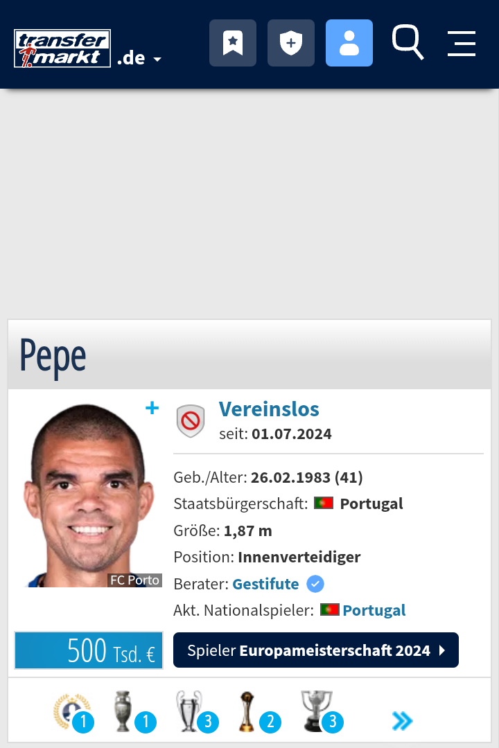 Hat pepe seinen Verein verlassen? (Fußballspieler, Fußballer