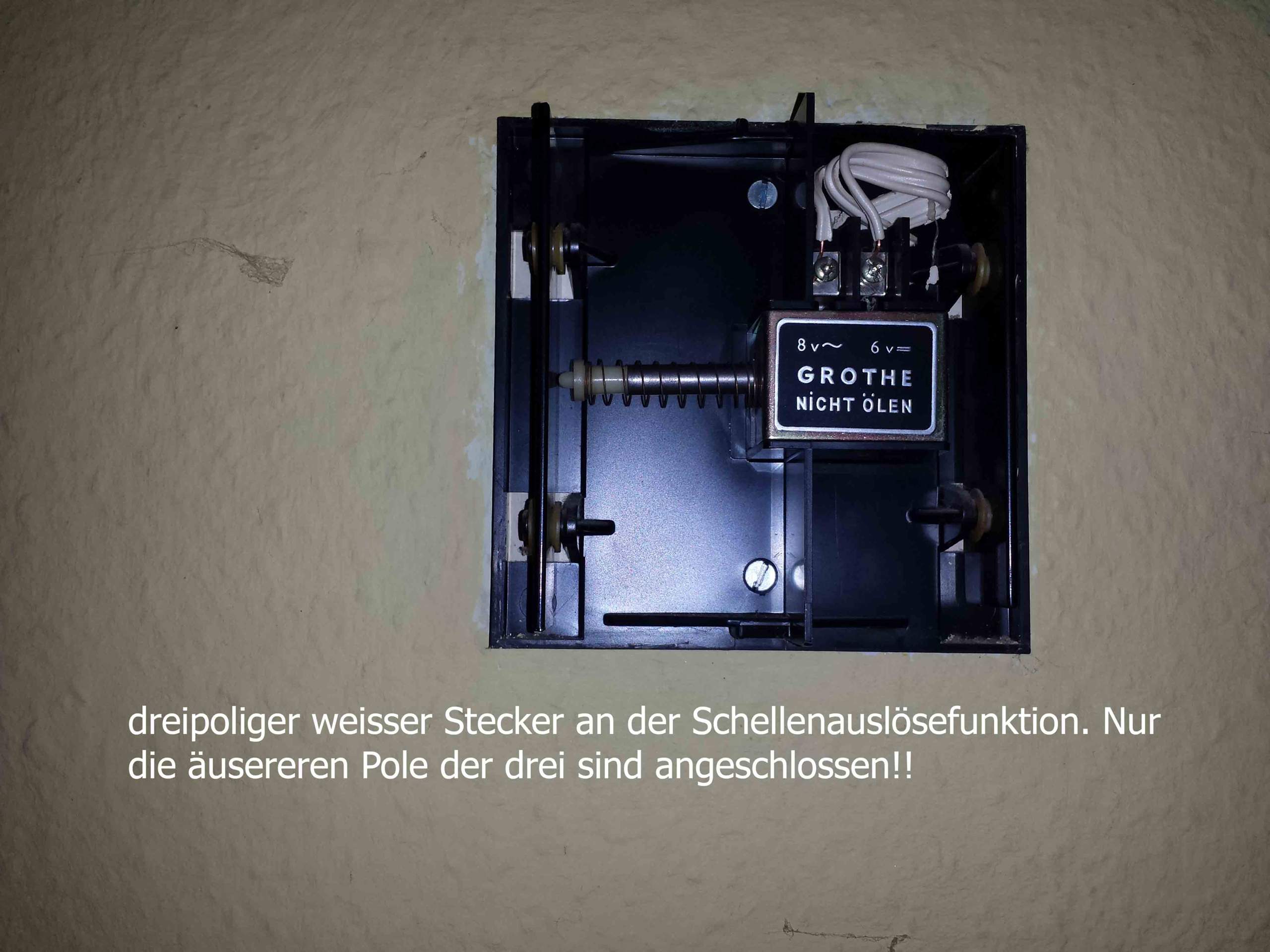 Hausklingel funktioniert nicht. Foto der Verkabelung (Elektronik, Elektrotechnik, Kabel)
