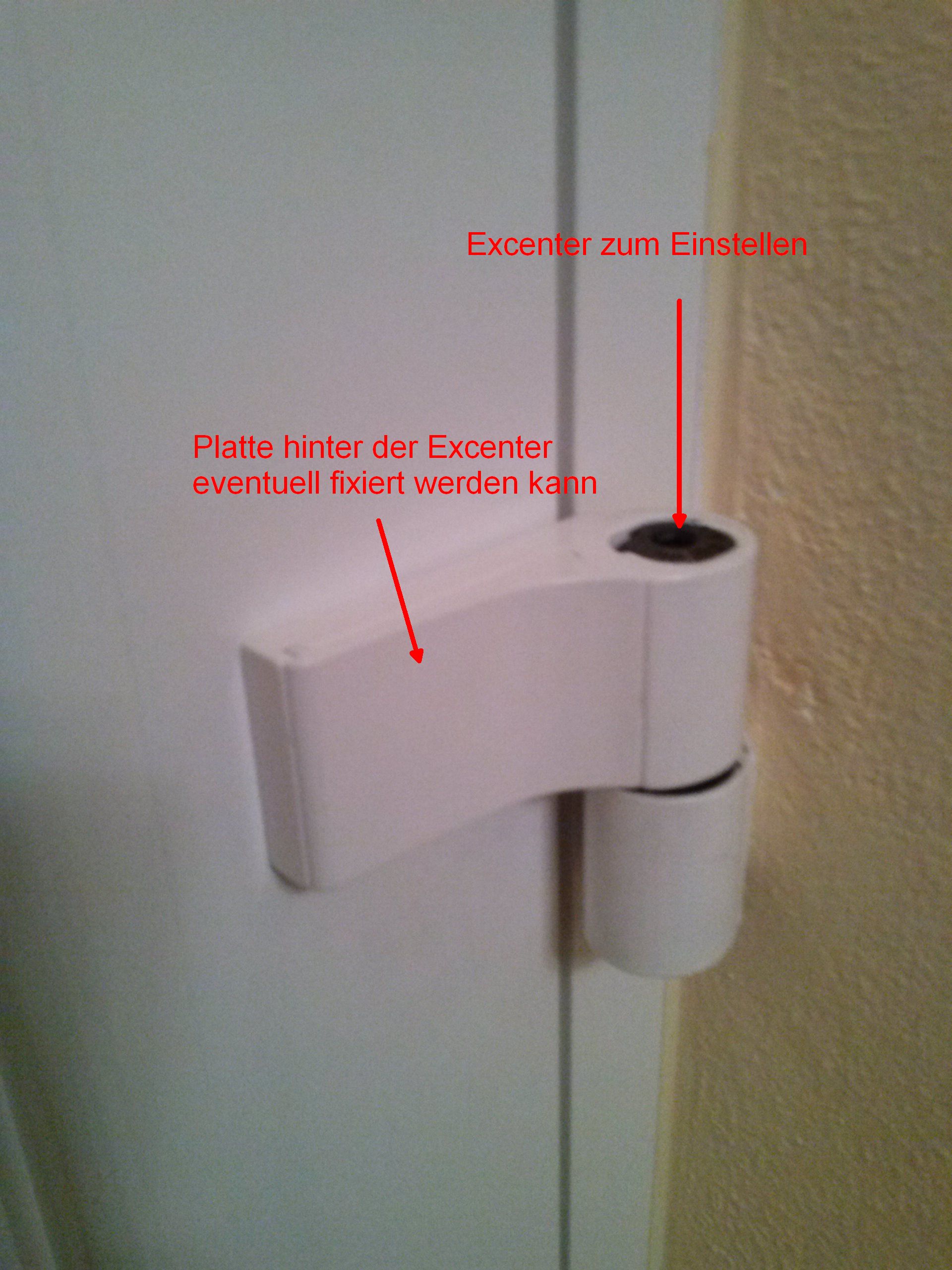 Hausturscharnier Mit Excenter Einstellen Technik Haus