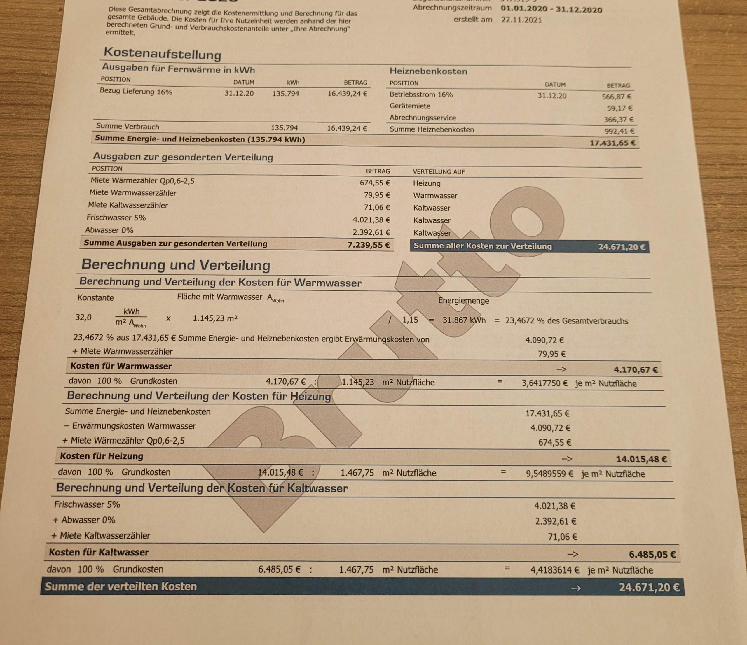 Heizkosten Abrechnung 2400 Nachzahlung? (Mietrecht, Miete, Heizung)