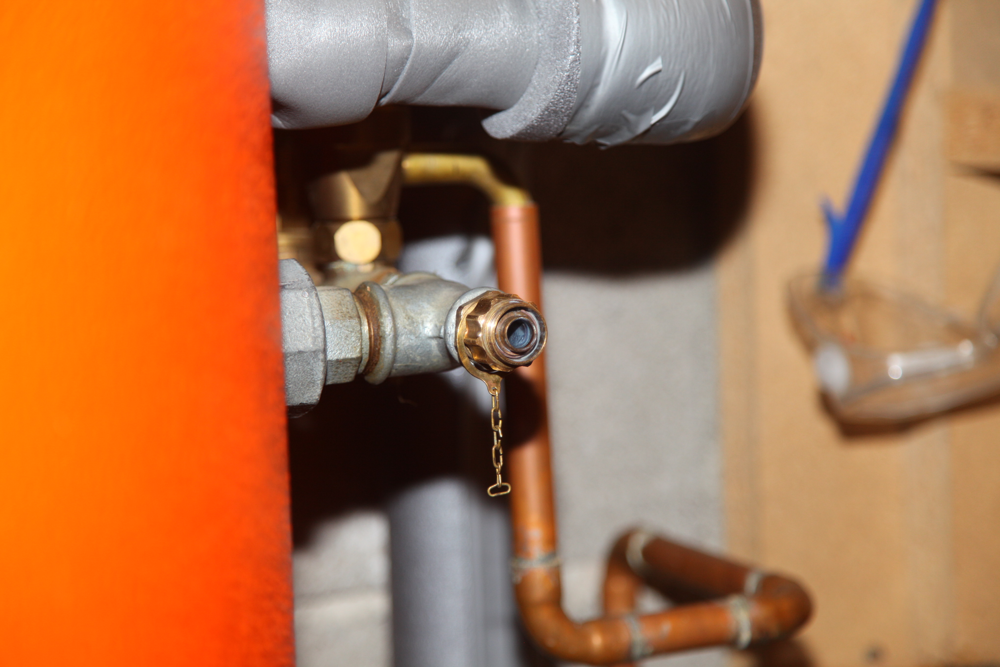 Heizung Gas Wasser auffüllen Rapido : Welcher Anschluß? (Hülle, schlauch)