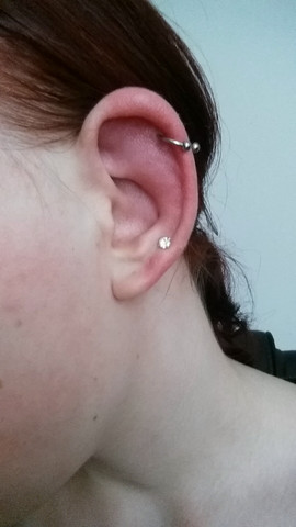 So siehts aus - (Piercing, helix piercing)