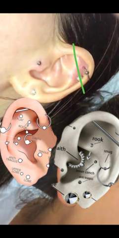 helix piercing entfernen und einen industrial stechen lassen piercer ohrknorpelpiercing industrial piercing