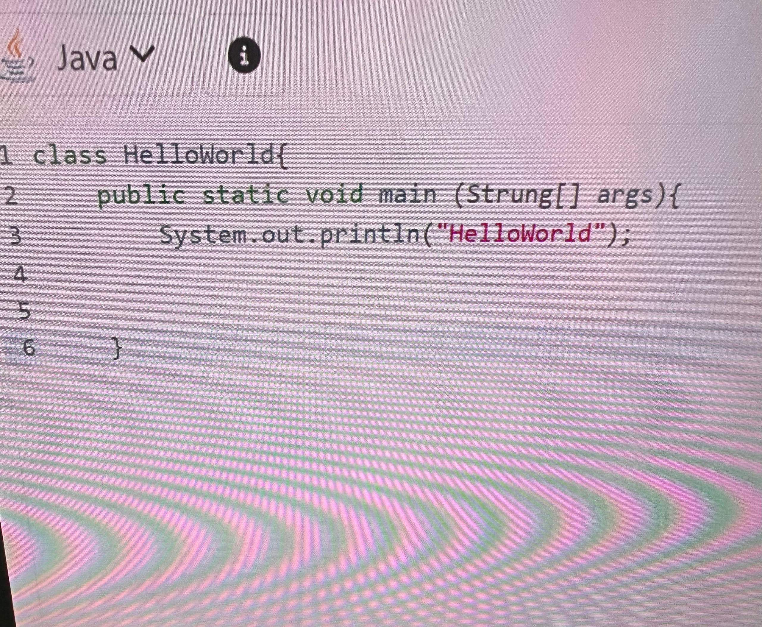 HelloWorld Java error? (Programm, programmieren, Code)