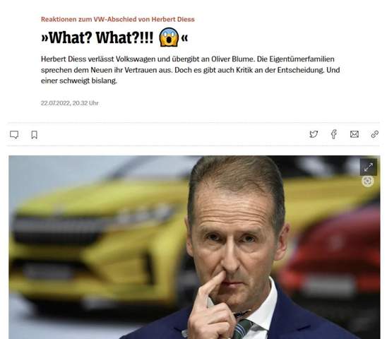 Herbert Diess verlässt Volkswagen?