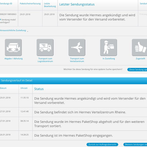 Hermes Portal - (Hermes, Sendungsverfolgung)