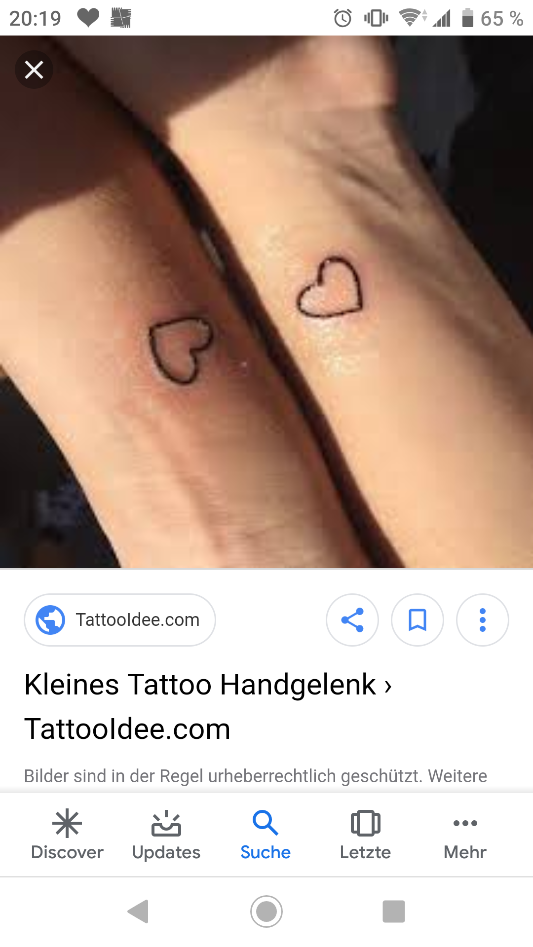 Tattoo herz partner handgelenk