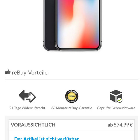 Iphone X - (iPhone, Rebuy, Verkäuferschutz)