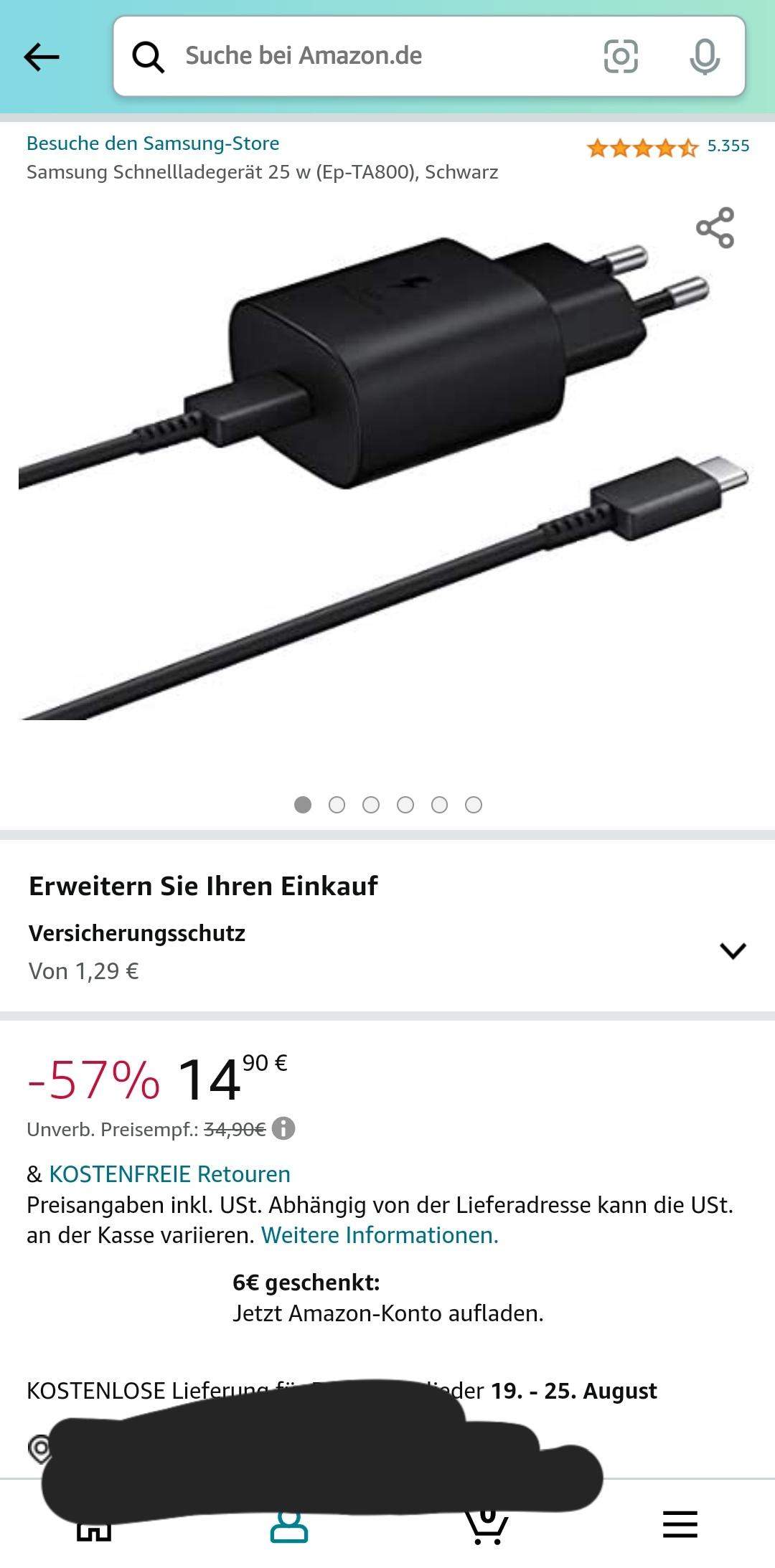 Hey muss ich mein Ladegerät zurückschicken? (Technik, Handy, Samsung)
