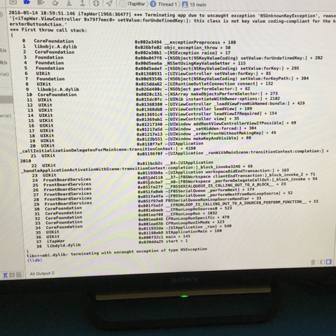 Foto von Bildschirm - (App, programmieren, fehlercode)