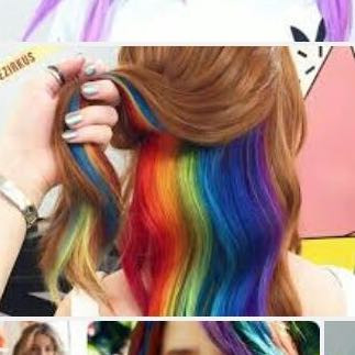 Oder so, mit mehr Farben - (Mädchen, Haare, Beauty)
