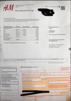 Monatsrechnung - (Freizeit, Mode, Hobby)