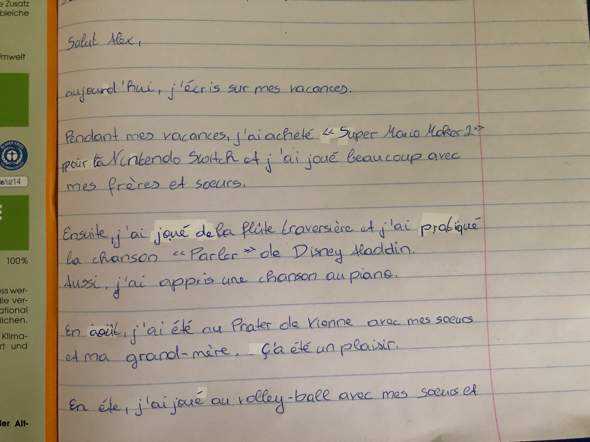 Hilfe Bei Einem Franzosischtext Schule Franzosisch Text