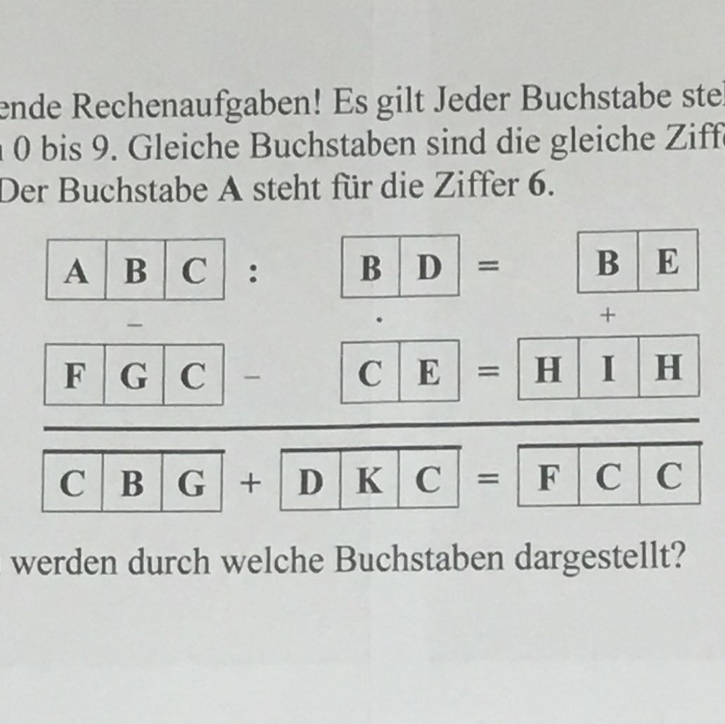 Jeder Buchstabe Steht Für Ein Wort Hilfe bei Mathe Aufgabe/Knobel Aufgabe? (Schule, rätseln)