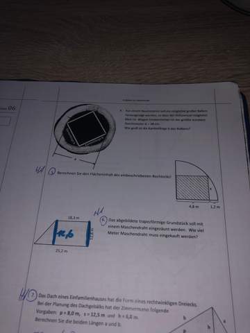 Hilfe bei meinen Mathe Hausaufgaben ~Satz des Pythagoras?