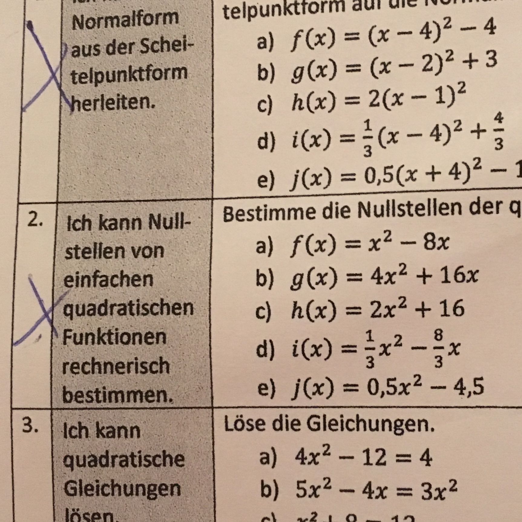 Hilfe bei Nullstelle berechnen Mathe? (Schule, Funktion, Nullstellen)