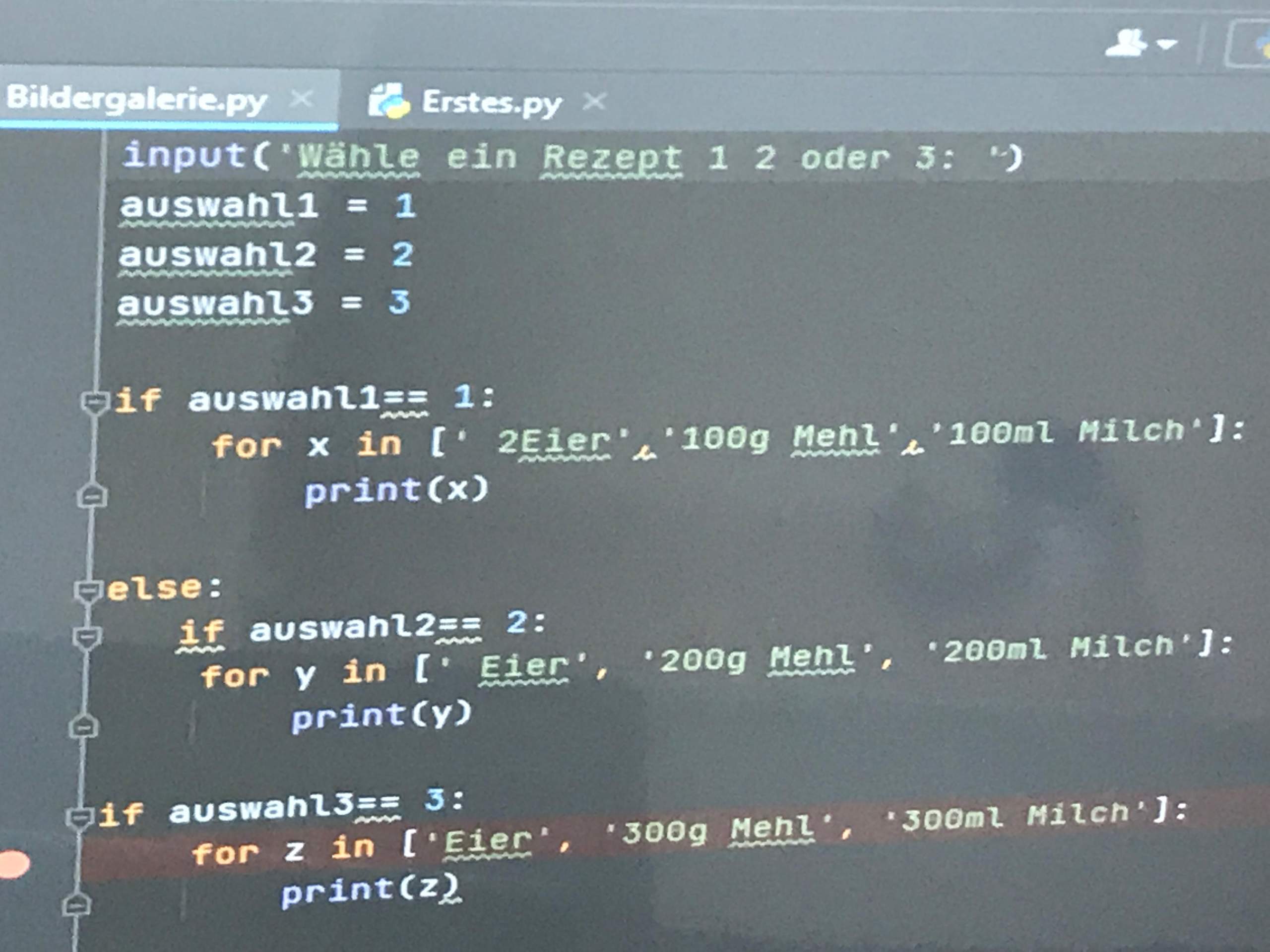 Hilfe bei Python? (Computer, programmieren, Informatik)