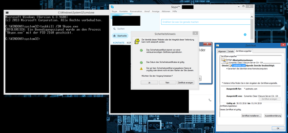 Hier ein Screenshot von dem ganzen - (PC, Internet, Skype)
