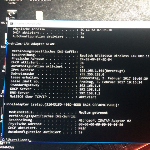 Ipconfig /all - (PC, Windows, Windows 10)