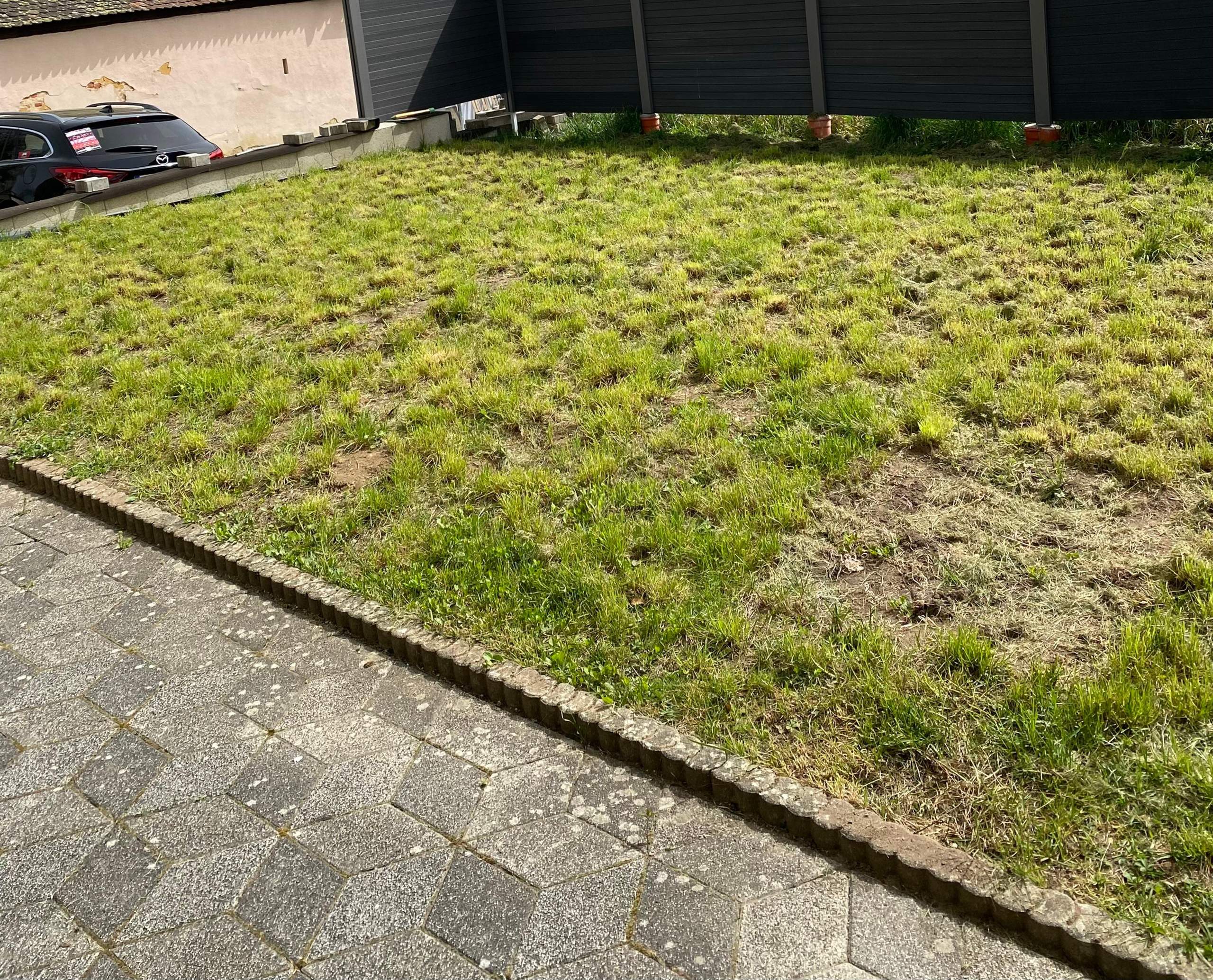 Hilfe Garten Rasen ansäen? (Erde, Gras, Gärtner)