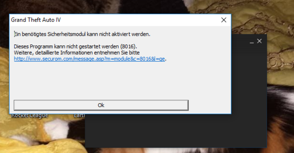 FEHLERMELDUNG beim Start von GTA4 - (PC, Spiele, Games)